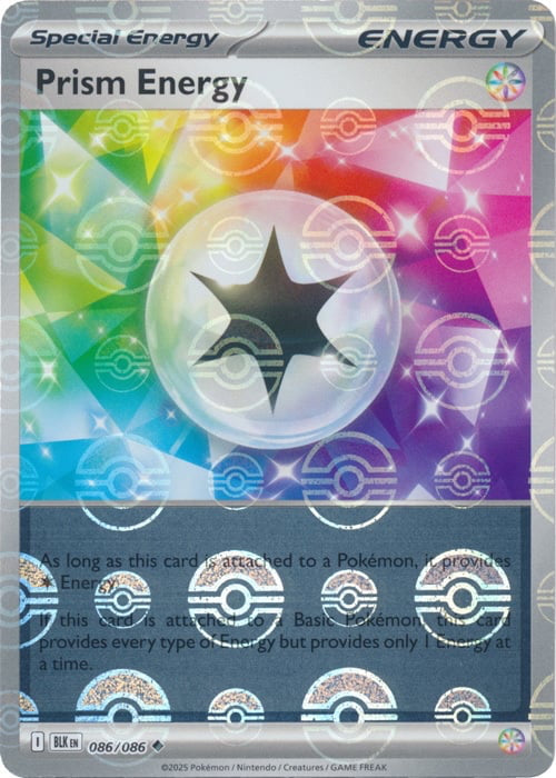 Black Bolt Prism Energy #86/86 Pokeball Holo
